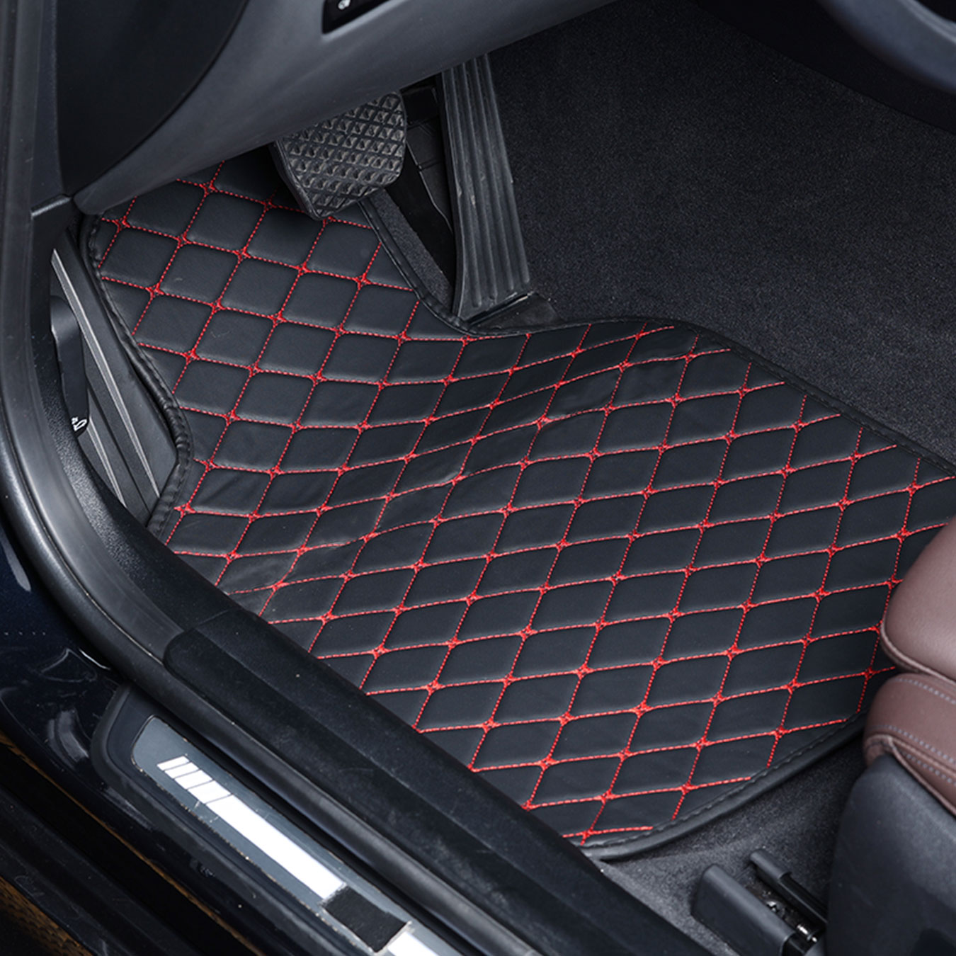 ชุดพรมปูพื้นรถยนต์ครบชุด ใช้ได - Car Floor Mats Universal Waterproof Leather บทวิจารณ์และราคา