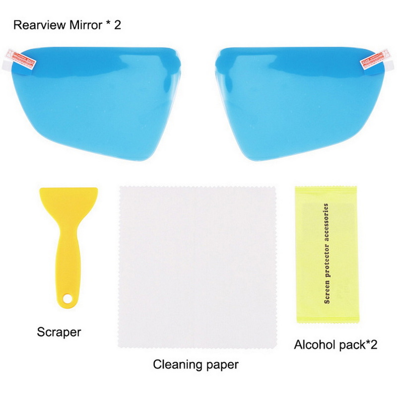 2pcs กระจกมองหลังกันฝนสําหรับ  - Anti Glare Car Rearview Mirror Film บทวิจารณ์และราคา