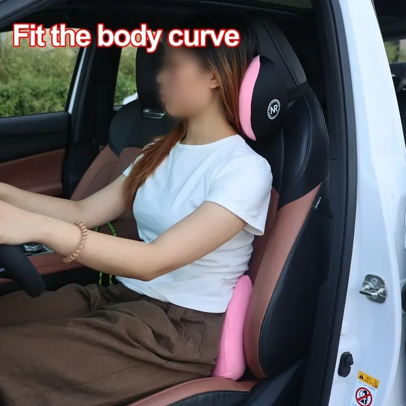 สำหรับความสะดวกสบายในการขับขี่ - Memory Foam Car Neck Pillow Lumbar Support บทวิจารณ์และราคา